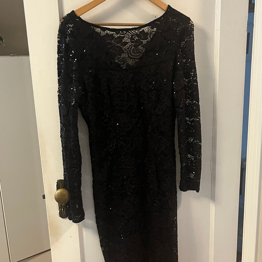 Elegant Black Lace Dress